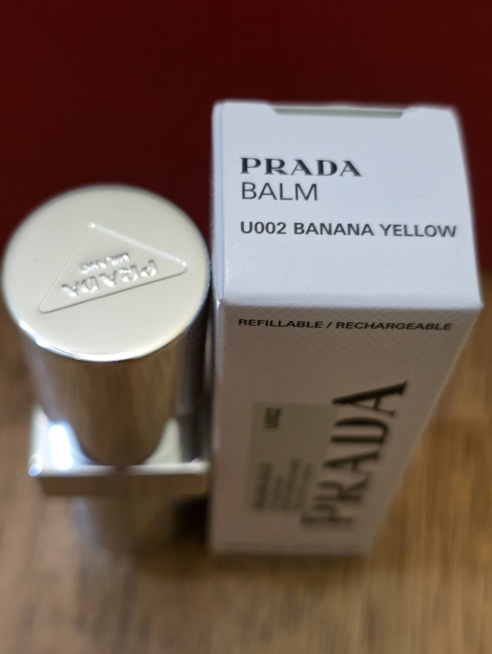 Prada Blushing Care lip balm Color U002 BANANA YELLOW. - Picture 5 of 8